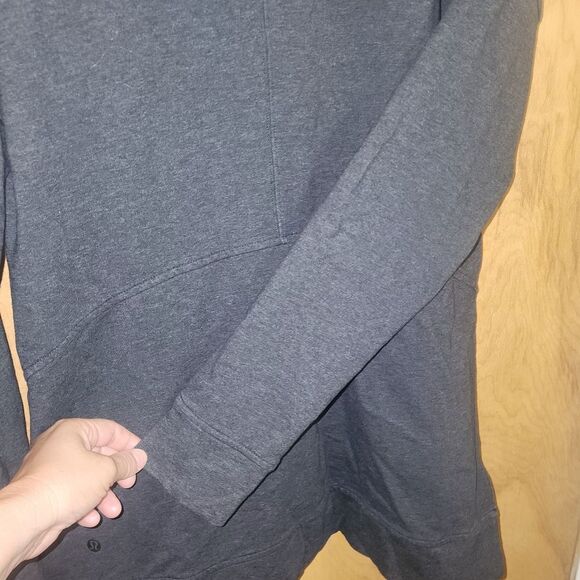 Lululemon Cut Above Hooded Sweatshirt 10 Black Expression Athleisure Cozy - Picture 4 of 9